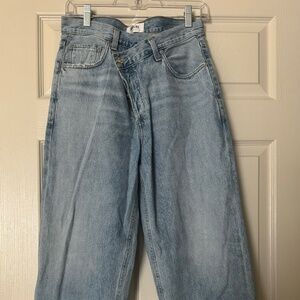 AGOLDE CRISS CROSS UPSIZED JEAN in Eternal (Wide Leg/Baggy)